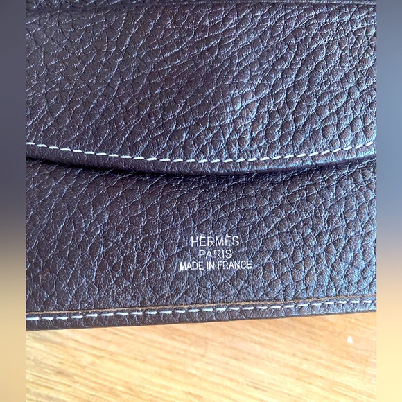 Vintage hermes style Bearn bi-fold wallet. - Picture 4 of 4